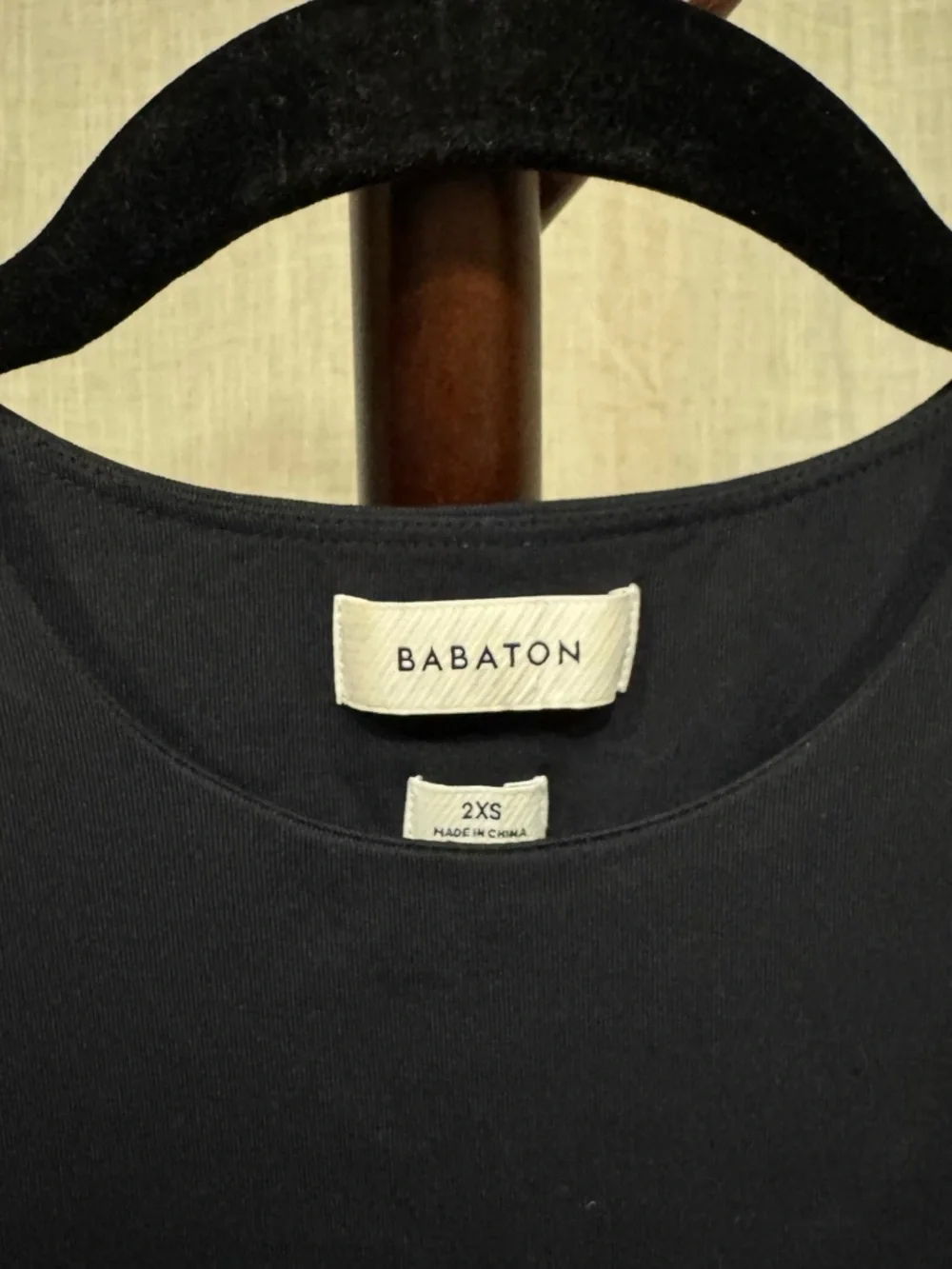 Aritzia Babaton Black contour drop waist ankle length dress xxs - Picture 2 of 5